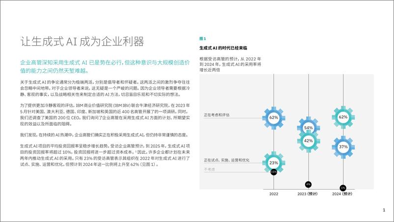 《IBM商业价值研究院：2023企业生成式AI市场现状报告》 - 第2页预览图