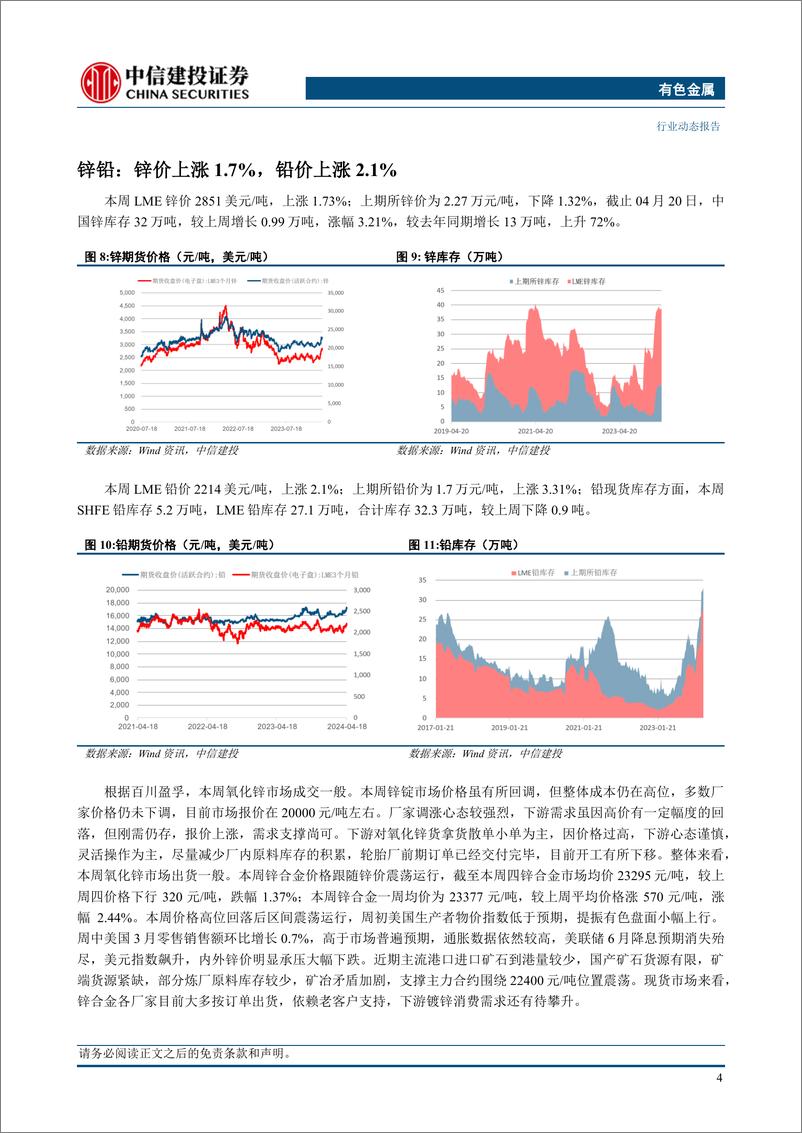 《有色金属行业：海外供需矛盾凸出，锡价加速上涨-240421-中信建投-12页》 - 第6页预览图