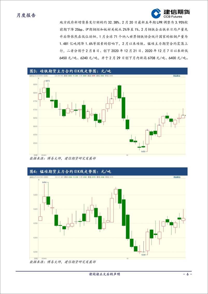 《铁合金月报：供过于求状态未改，但成本端支撑较强，预计3月双硅价格或将震荡运行-20240301-建信期货-18页》 - 第6页预览图