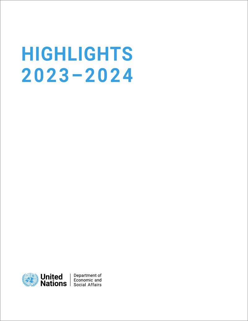 《2023-2024年联合国DESA年度重点报告（英）-110页》 - 第3页预览图