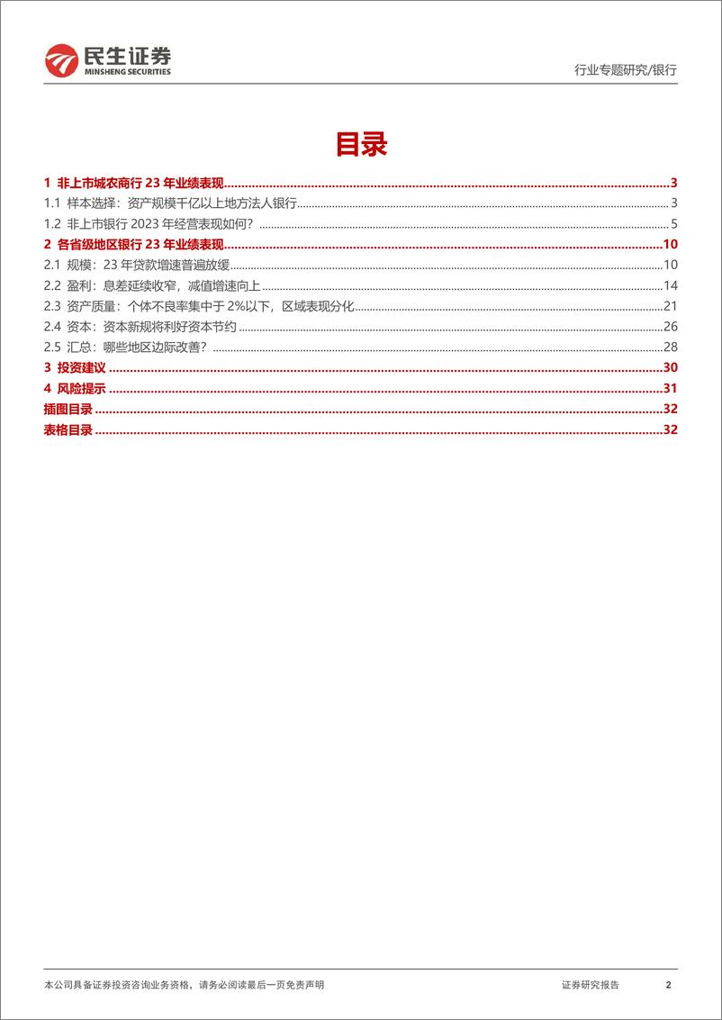 《银行业专题报告：135家区域性银行2023年业绩回顾-240524-民生证券-33页》 - 第2页预览图