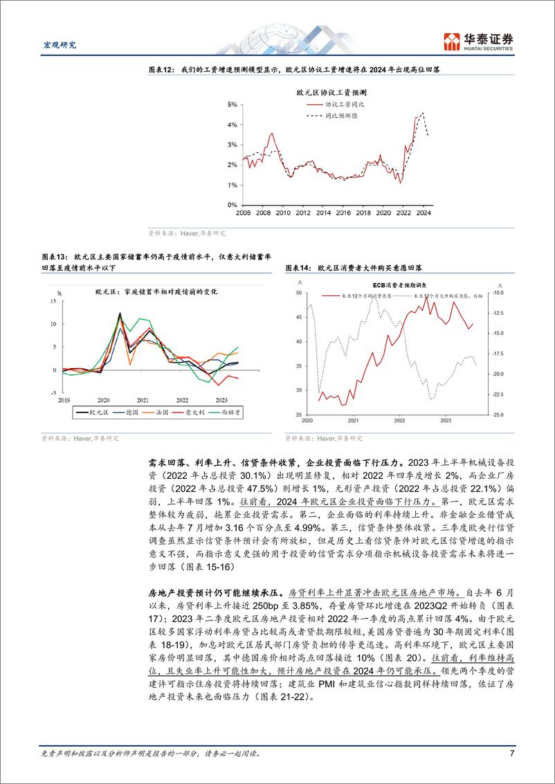 《欧元区年度策略：增长或将面临更大挑战-20231107-华泰证券-22页》 - 第8页预览图