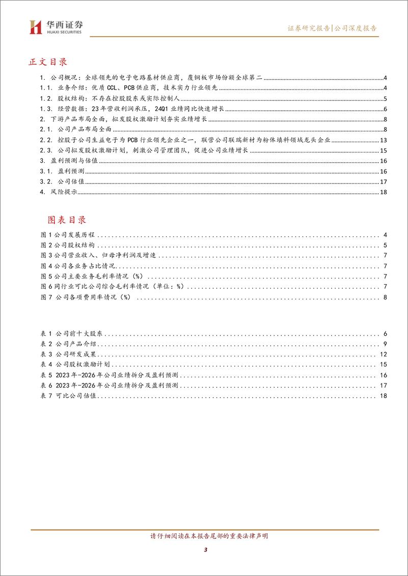 《生益科技(600183)覆铜板望开启上行周期，拟发股权激励彰显公司信心-240604-华西证券-21页》 - 第3页预览图