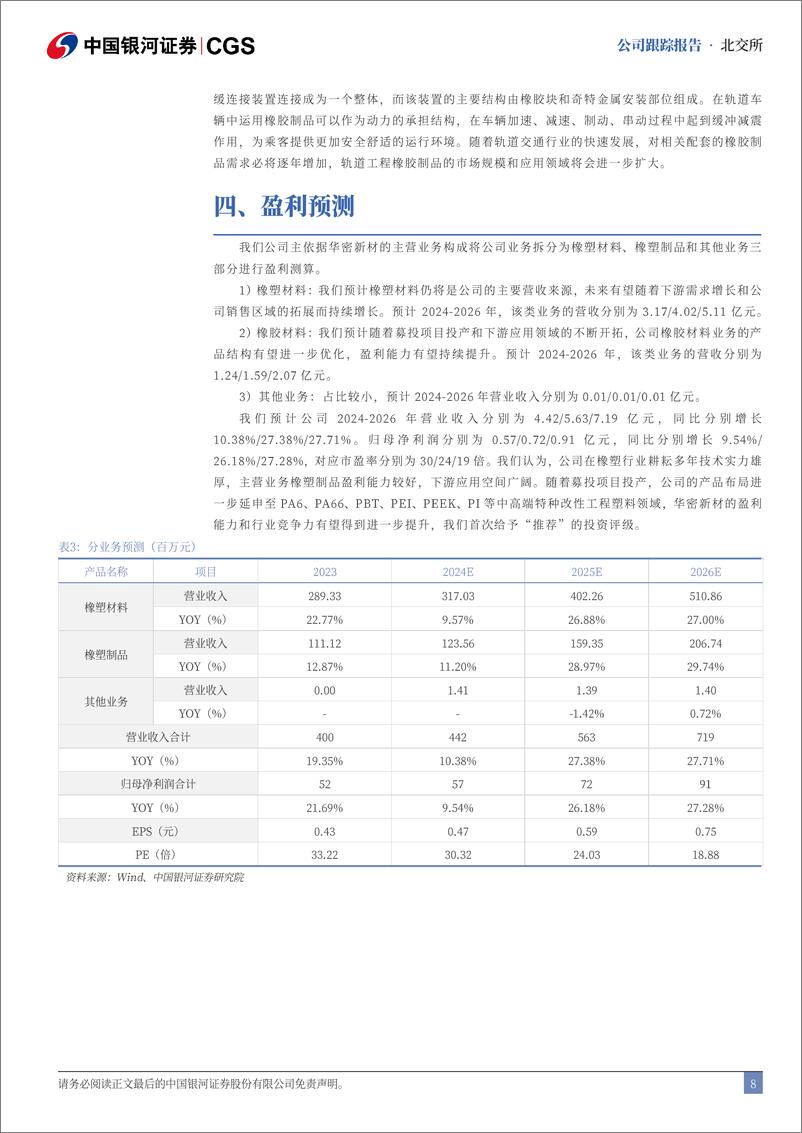 《华密新材(836247)首次覆盖报告：深耕橡塑行业，前瞻布局特种工程塑料-240722-银河证券-12页》 - 第8页预览图