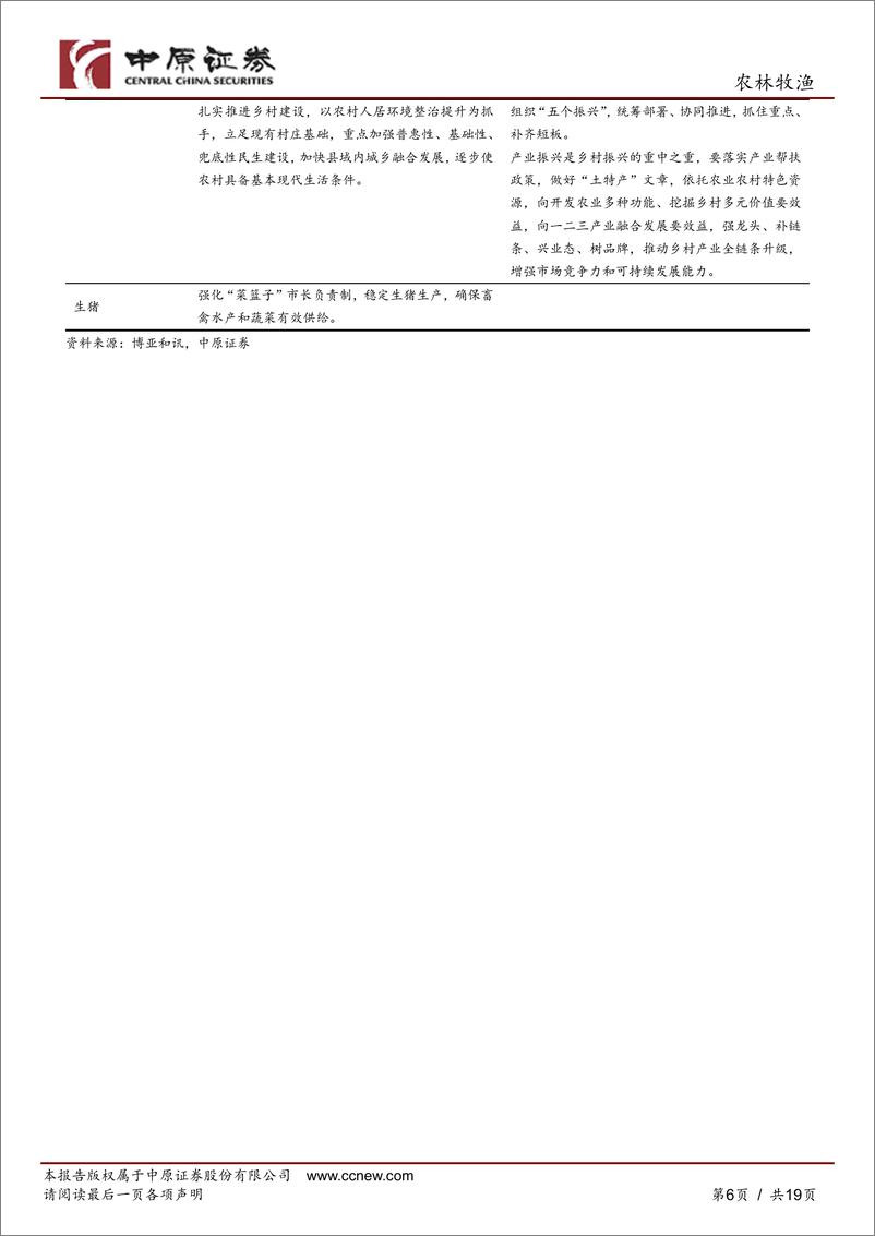 《农林牧渔行业月报：中央农村工作会议召开，全国粮食产量维持增长-20230113-中原证券-19页》 - 第7页预览图