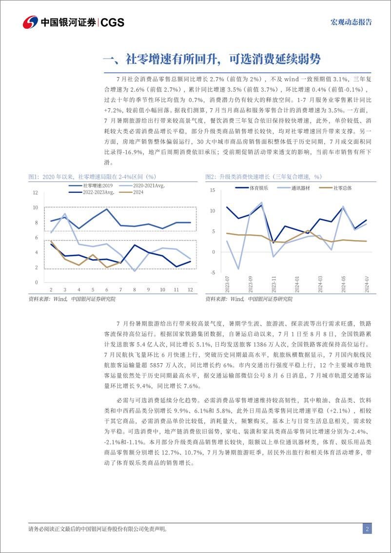 《2024年7月经济数据分析：经济依然处于新旧动能转换期-240815-银河证券-13页》 - 第2页预览图