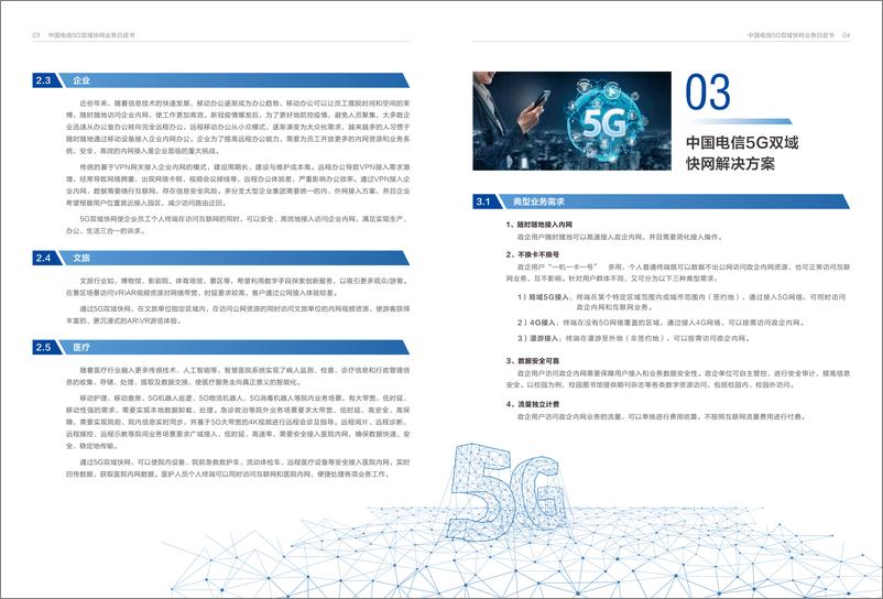 《中国电信5G双域快网业务白皮书-14页》 - 第4页预览图