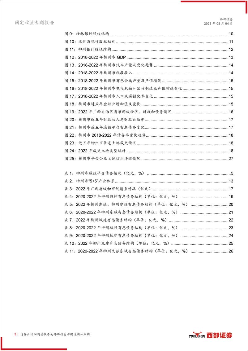 《信用热点聚焦：债务大年已过大半，柳州城投怎么看？-20230804-西部证券-28页》 - 第4页预览图