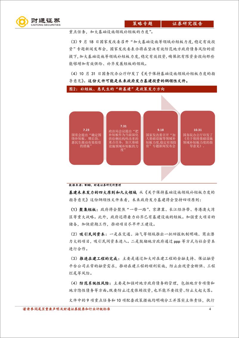 《基础设施建设行业专题报告：基建补短板对冲经济下行，结构机会大于总量-20190109-财通证券-22页》 - 第5页预览图