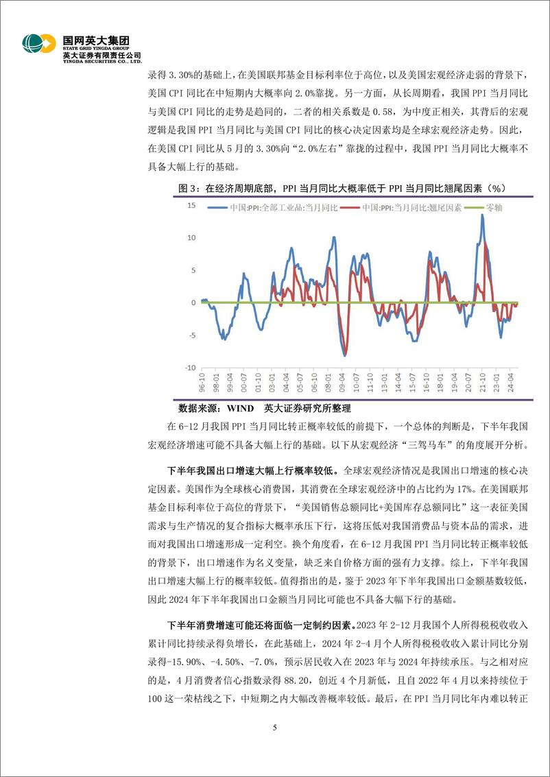 《2024年下半年宏观经济展望：下半年宏观经济和大类资产配置展望，筑底与蓄势-240702-英大证券-11页》 - 第5页预览图