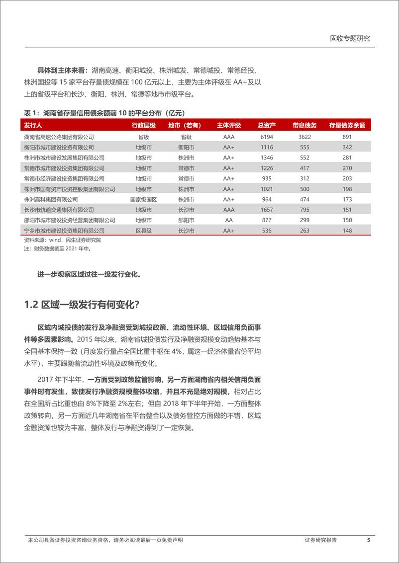 《城投区域研究与分析系列：四个维度再度审视湖南-20220507-民生证券-36页》 - 第6页预览图