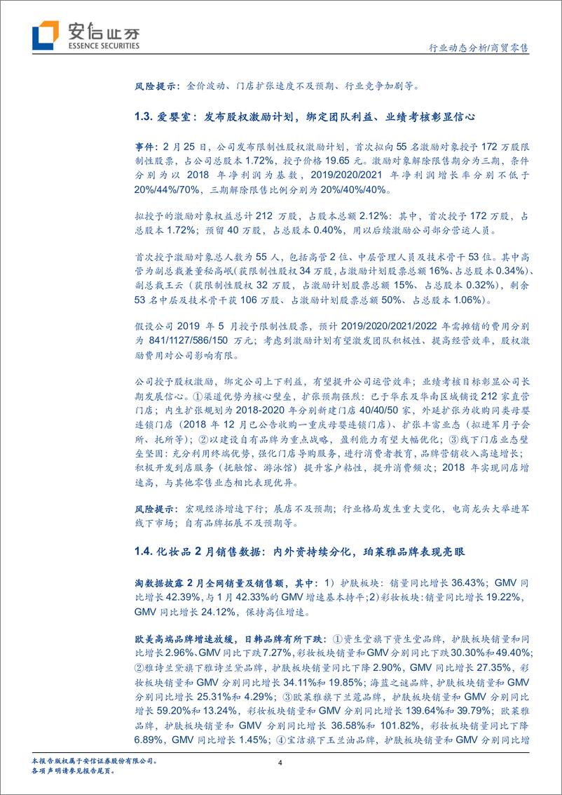 《商贸零售行业动态分析：超市龙头整合加速，2月CPI环比增速+0.5pct-20190310-安信证券-18页》 - 第5页预览图