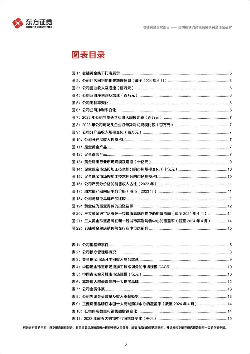 《老铺黄金(06181.HK)国内稀缺的高端高成长黄金珠宝品牌-241203-东方证券-24页》 - 第3页预览图