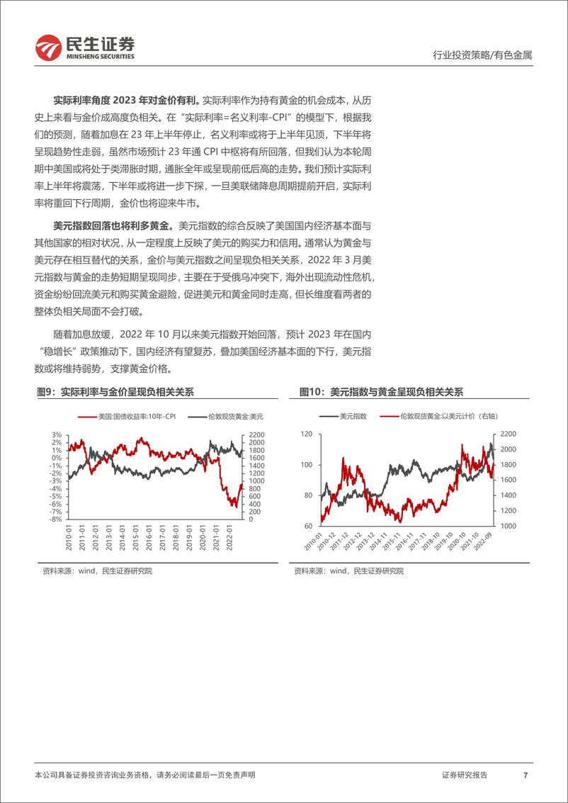 《金属行业2023年度策略系列报告之贵金属篇：2023，黄金绽放的起点-20221229-民生证券-35页》 - 第8页预览图