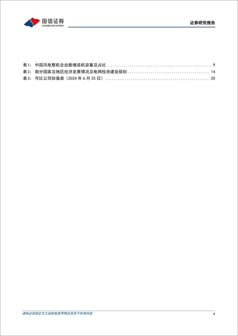 《风机出海行业专题：国内风机成本优势突出，打开新兴市场出口空间-240626-国信证券-22页》 - 第4页预览图