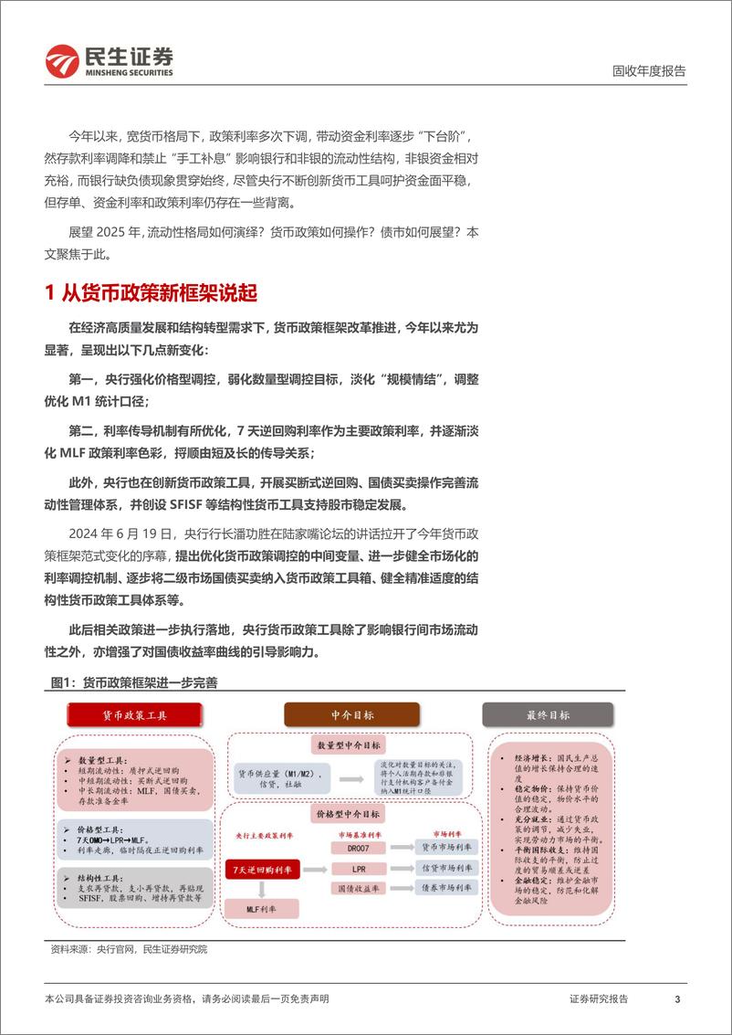 《利率债2025年流动性展望：2025，流动性的变与不变-241205-民生证券-22页》 - 第3页预览图