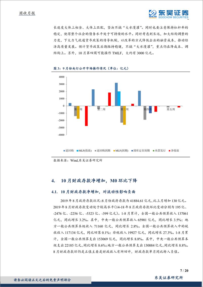 《固收月报：货币政策保持稳健，流动性合理充裕-20191009-东吴证券-20页》 - 第8页预览图