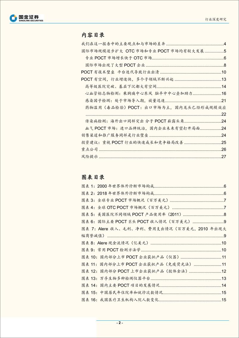 《医疗诊断行业研究即时检测行业深度研究：空间不小，壁垒不低，行业被低估-20190616-国金证券-29页》 - 第3页预览图