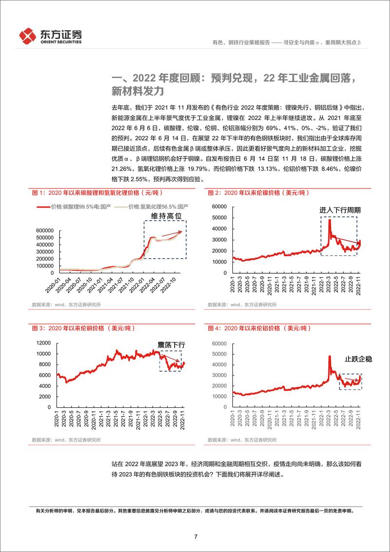 《有色钢铁行业2023年度投资策略：寻安全与内需α，重周期大拐点β-20221127-东方证券-59页》 - 第8页预览图