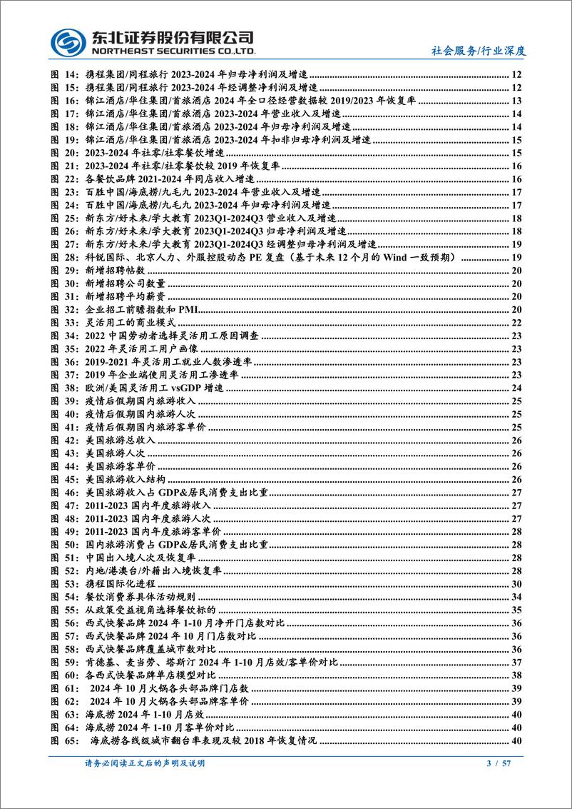 《2025年社会服务行业投资策略：寻找弹性与韧性中的结构机会-241225-东北证券-57页》 - 第3页预览图