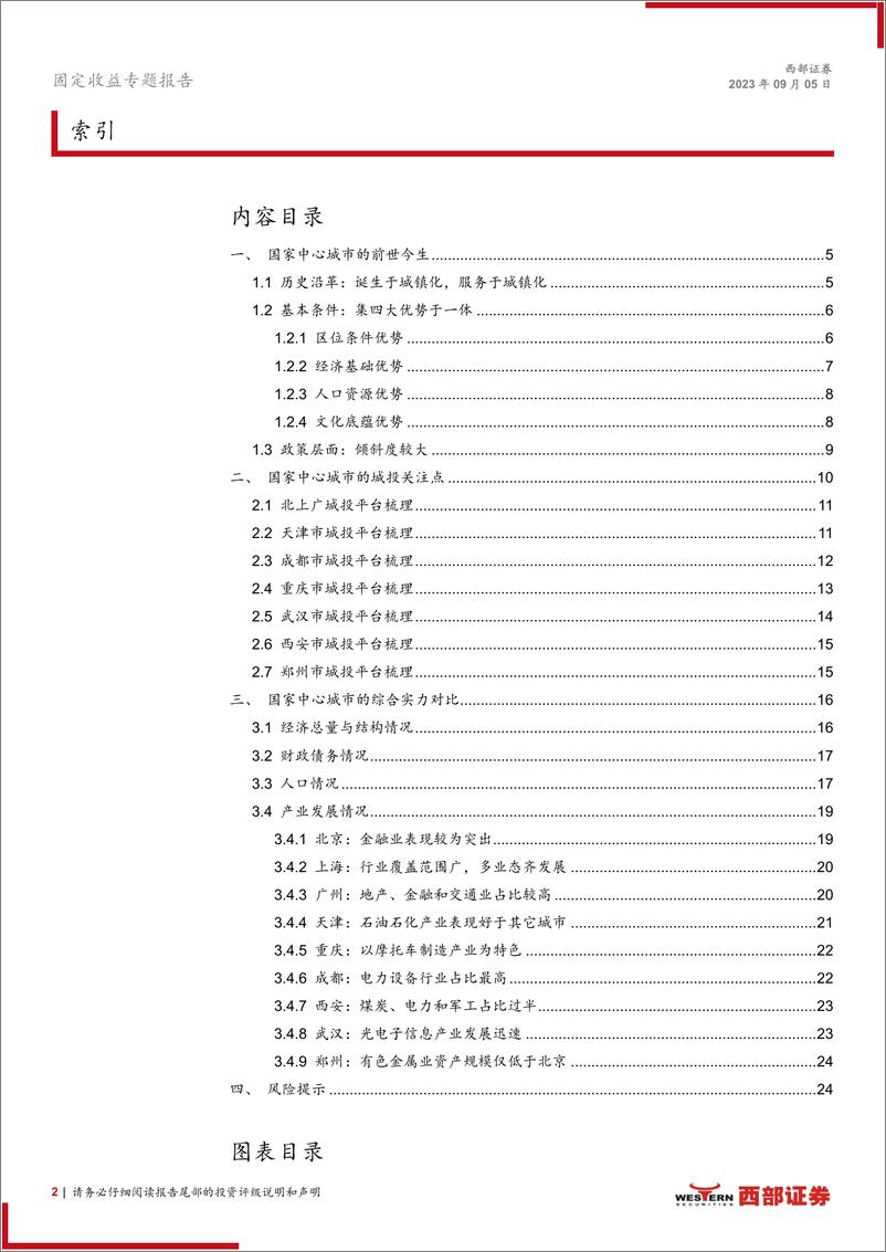 《区域经济地理系列之一：九大国家中心城市145个城投主体全面梳理-20230905-西部证券-25页》 - 第3页预览图