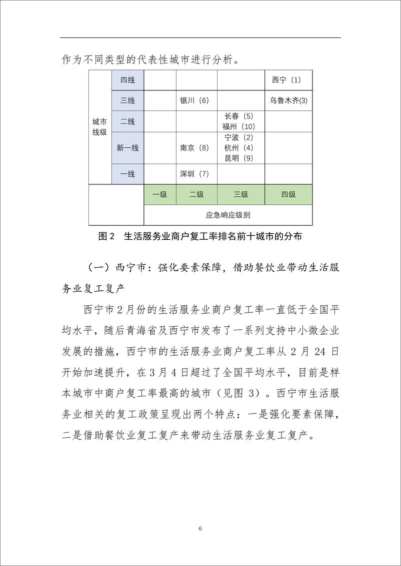 《生活服务业复工复产速度快的十个城市的经验做法及其启示》 - 第6页预览图