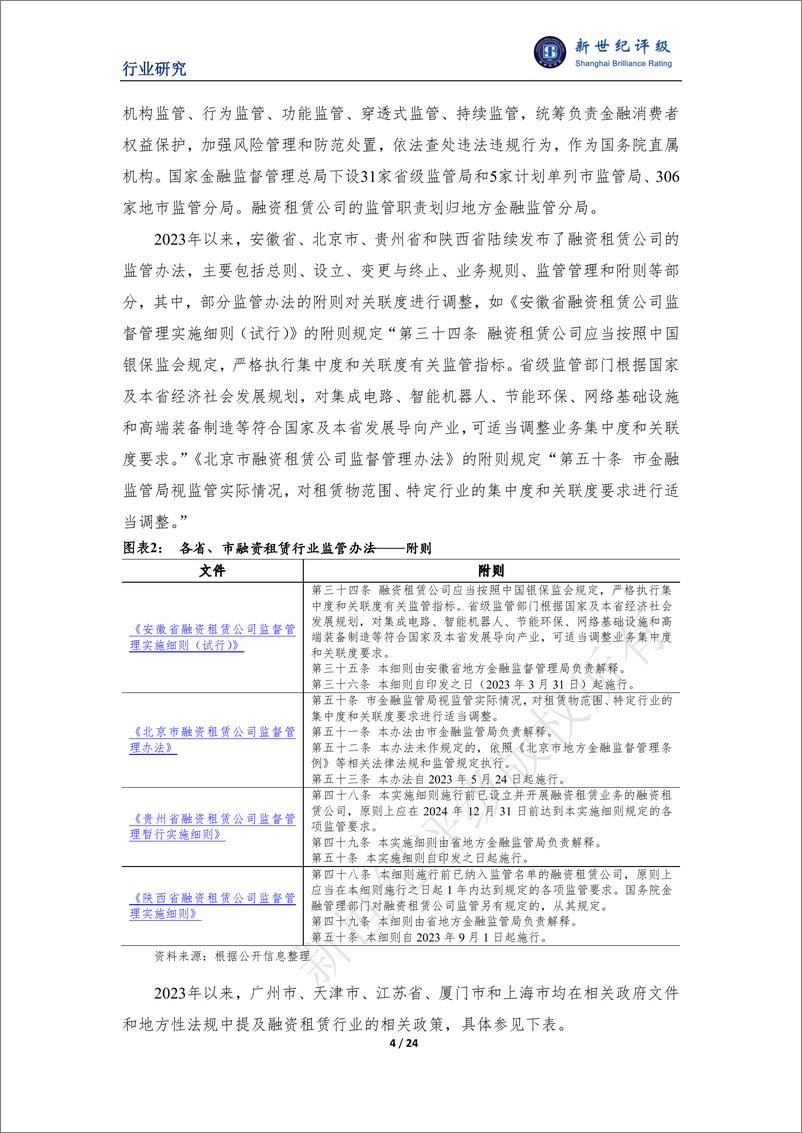 《新世纪评级：2023年中国融资租赁行业信用回顾与2024年展望报告》 - 第4页预览图