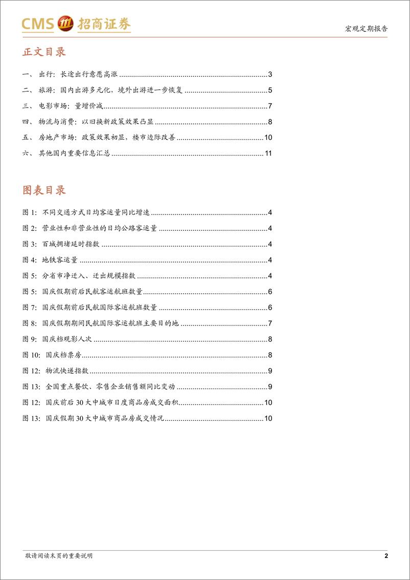 《国庆假期国内数据看点-241007-招商证券-13页》 - 第2页预览图