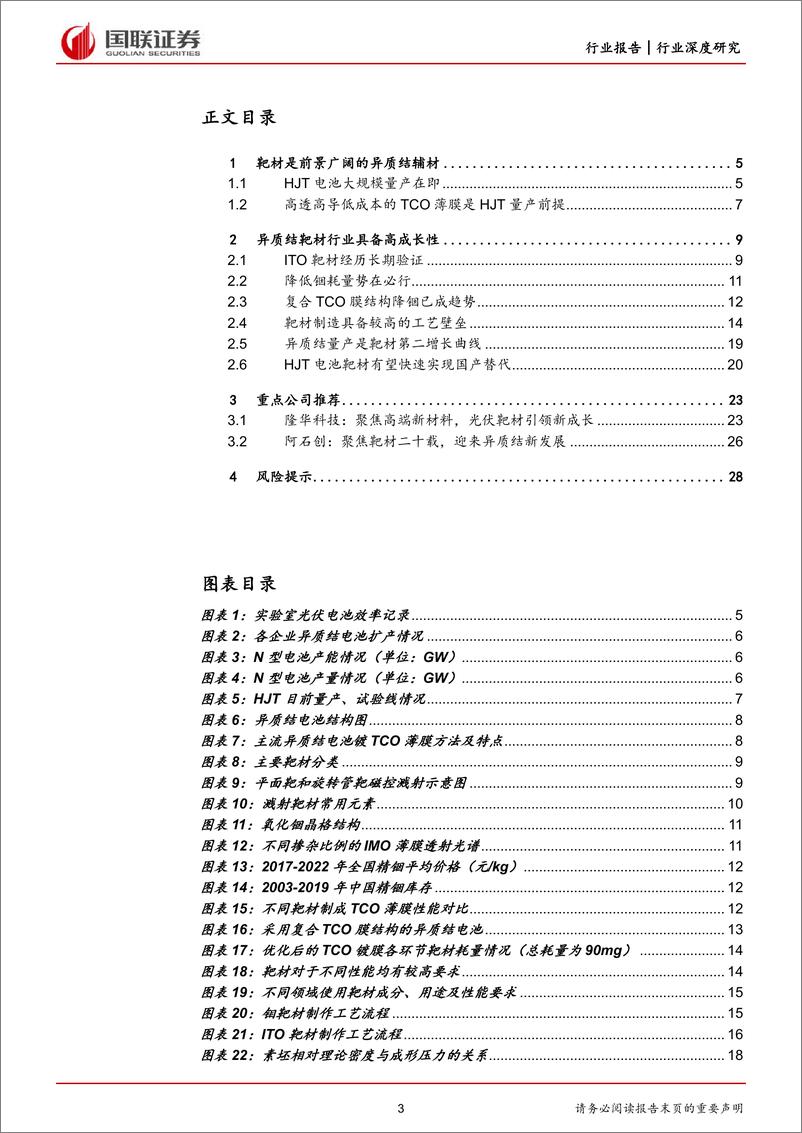 《电力设备与新能源行业HJT深度系列之一：HJT靶材崛起在即-20221009-国联证券-30页》 - 第4页预览图