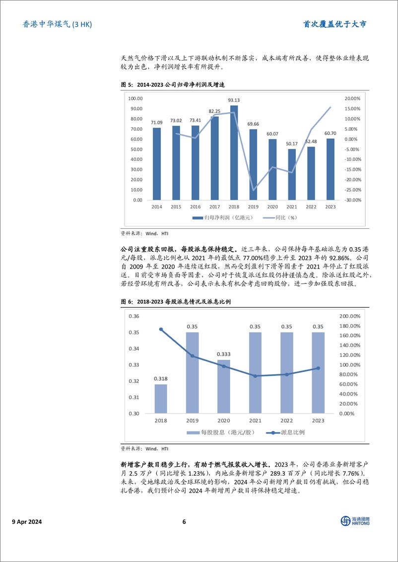 《香港中华煤气(0003.HK)不断开拓新能源业务，主营业务稳中有进-240409-海通国际-17页》 - 第6页预览图