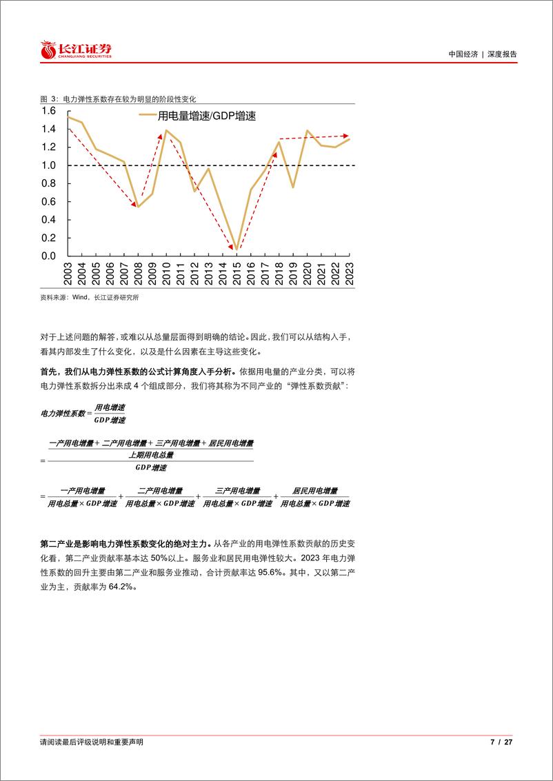 《如何理解用电和经济关系的变化？-240316-长江证券-27页》 - 第7页预览图