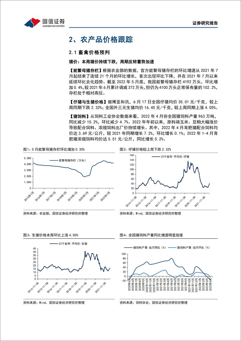 《农林牧渔行业农产品研究跟踪系列报告（39）：把握养殖动保贝塔机遇，重视种业板块景气上行-20220619-国信证券-22页》 - 第8页预览图