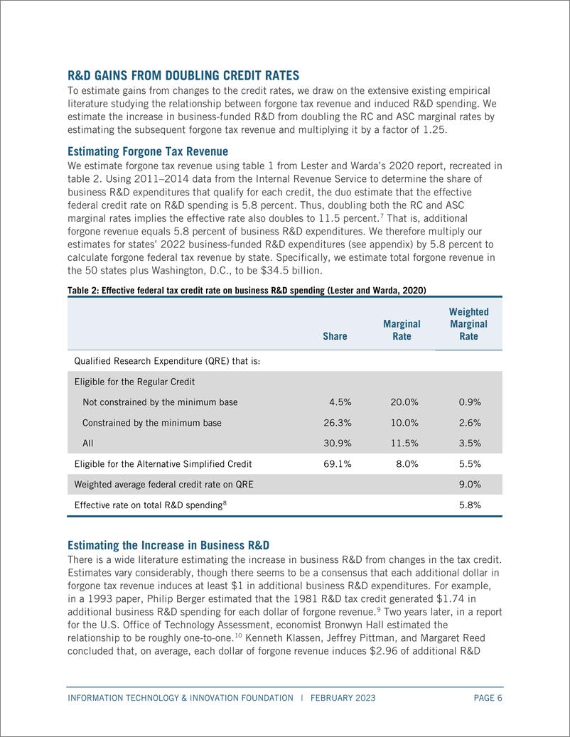 《ITIF-加强联邦研发税收激励措施对州一级就业的影响（英）-2023.2-20页》 - 第7页预览图