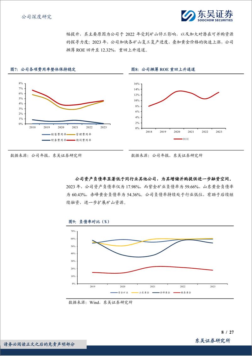 《山金国际(000975)具备优秀成本控制能力的黄金新贵，全球化布局开启二次增长曲线-240811-东吴证券-27页》 - 第8页预览图