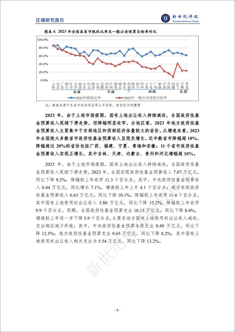 《新世纪评级：2023年全国及各省市经济财政债务分析报告》 - 第8页预览图