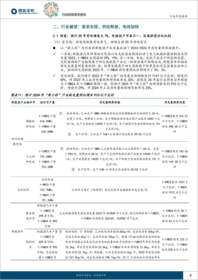 《公用事业及环保产业行业年度报告：电源侧投资开花结果，与成长风格共振-241125-国金证券-31页》 - 第8页预览图