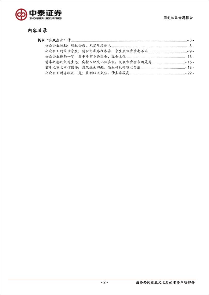 《固定收益专题研究报告：揭秘“公众企业”债-20190624-中泰证券-28页》 - 第3页预览图