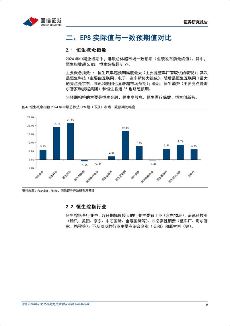 《港股2024年中期业绩总览：业绩总体向好，龙头优势凸显-240903-国信证券-11页》 - 第6页预览图