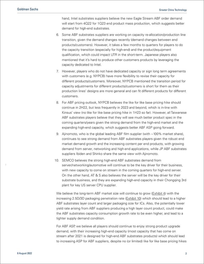 《Greater China Technolog ABF market updat High-enHPC strength continues; Buy UnimicroNYPCKinsus(1)》 - 第3页预览图