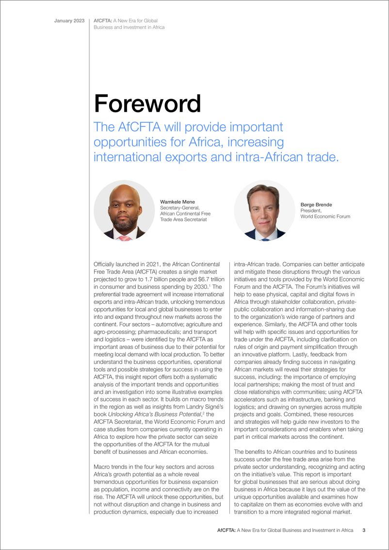 《世界经济论坛-AfCFTA：非洲全球商业和投资的新时代（英）-2023.1-38页》 - 第4页预览图