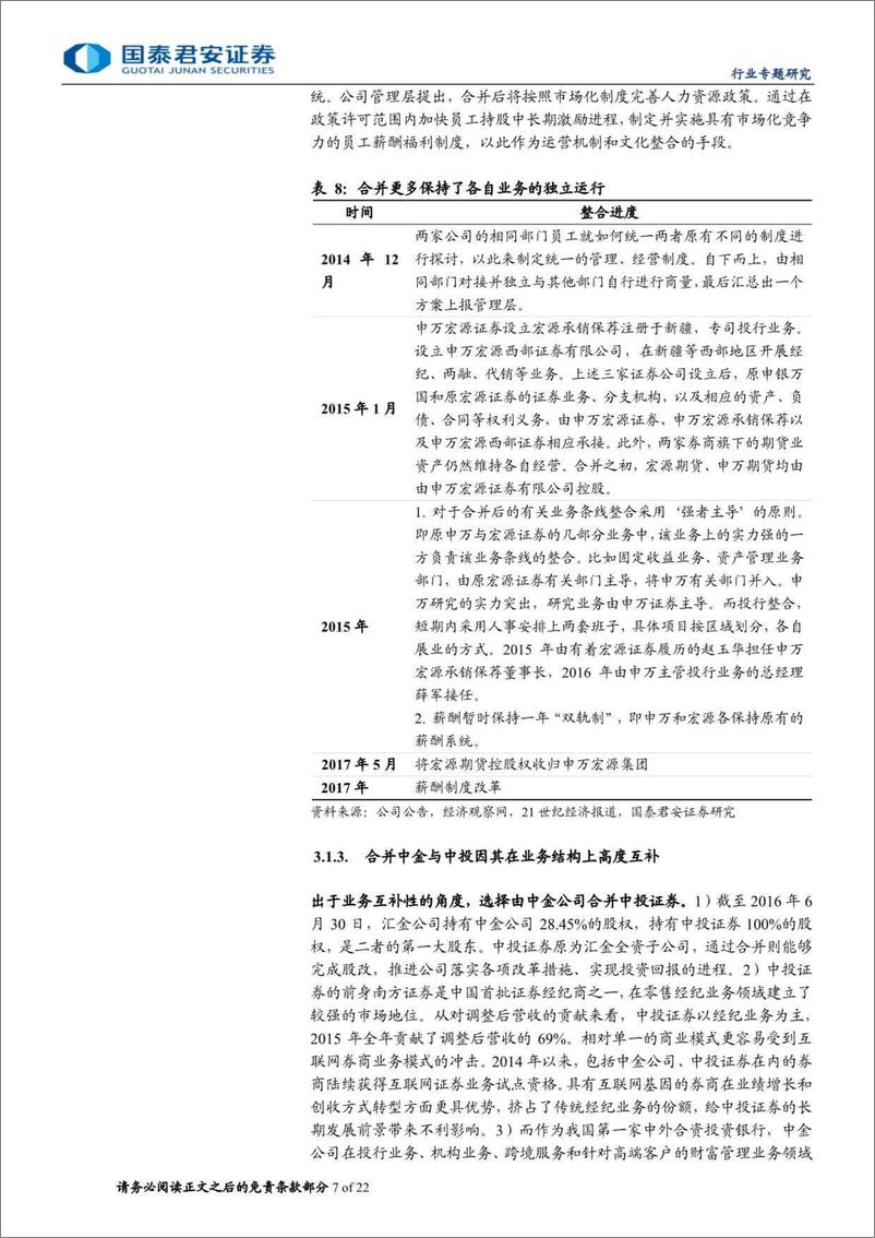 《投资银行业与经纪业行业券商并购重组专题系列二中国2012-2022篇：并购重启利好有深度整合能力的头部券商-240611-国泰君安-22页》 - 第7页预览图