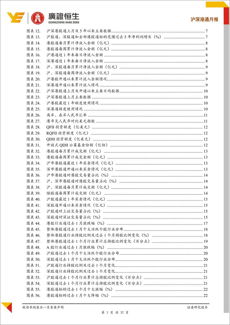 《沪深港通月报：港股通小幅流出，北上月净入创新高-20190211-广证恒生-32页》 - 第4页预览图