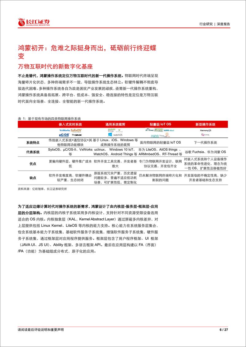 《软件与服务行业深度报告：华为鸿蒙系列深度，鸿蒙初开，万物互联》 - 第6页预览图