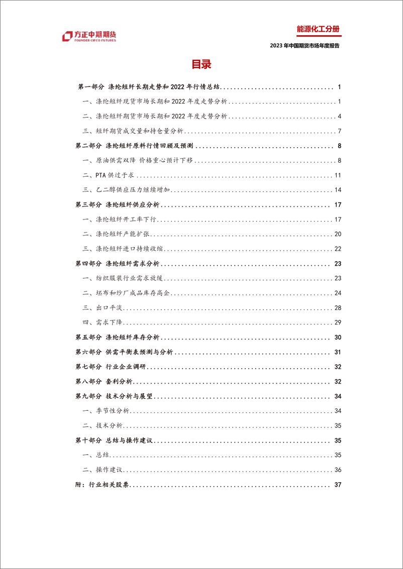 《2022年短纤市场回顾与2023年展望：短纤成本弱势，静待需求回暖-20230117-方正中期期货-45页》 - 第6页预览图