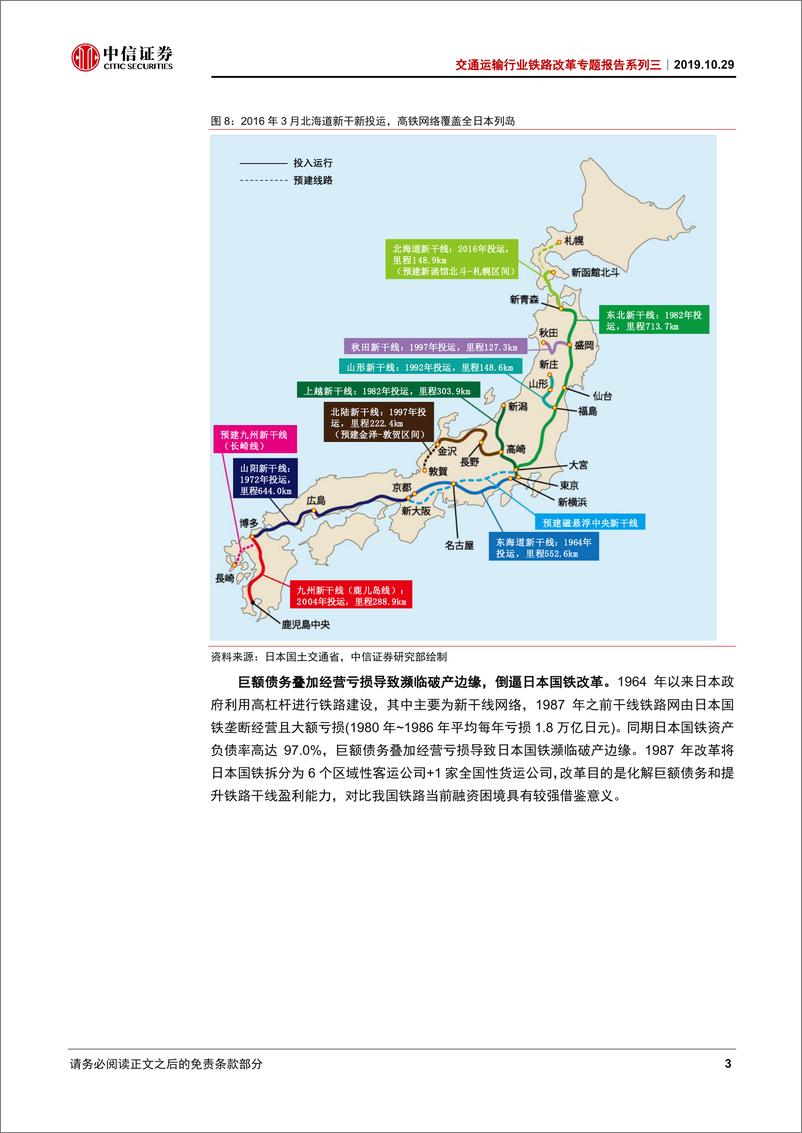 《交通运输行业铁路改革专题报告系列三：对标日本国铁改革，探寻化解融资困局-20191029-中信证券-23页》 - 第8页预览图