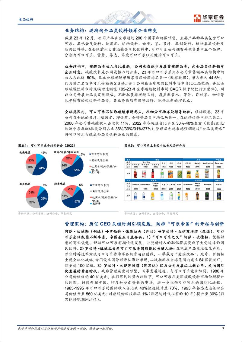 《食品饮料行业专题研究：可口可乐国际化征程的复盘与启示-240728-华泰证券-33页》 - 第7页预览图