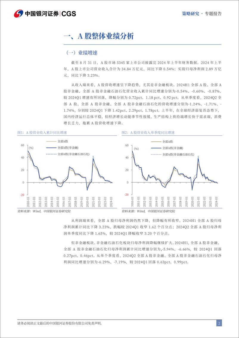 《2024年A股中报业绩全面解析：A股业绩结构修复较强，反弹聚焦结构-240902-银河证券-15页》 - 第3页预览图