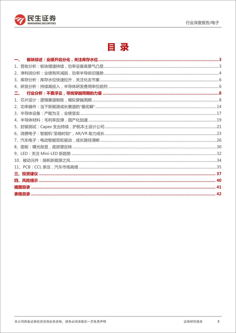 《电子行业2021年报及2022Q1季报总结：不畏浮云，寻找穿越周期的力量-20220507-民生证券-43页》 - 第3页预览图