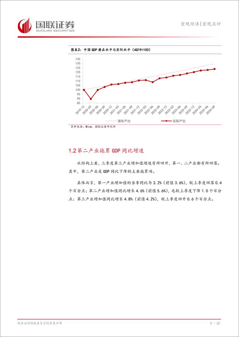 《三季度及9月经济数据点评：三季度负产出缺口扩大，但9月供需均有改善-241019-国联证券-23页》 - 第6页预览图