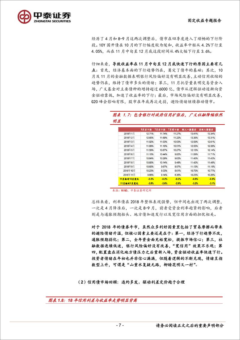 《固定收益年度策略报告：让子弹再飞一会，在拥抱趋势中警惕物极必反-20190107-中泰证券-45页》 - 第8页预览图